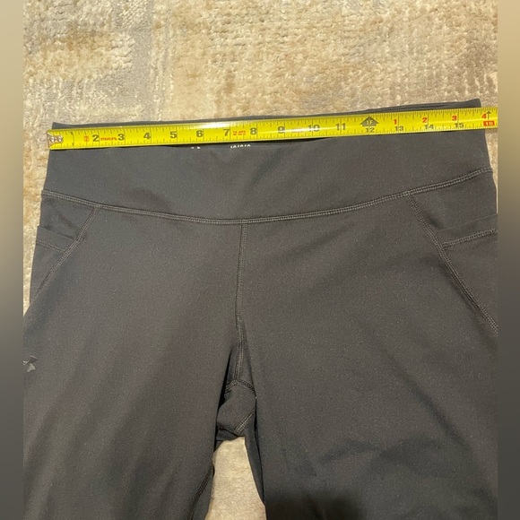 Under Armour Black Heat Gear Full Length Leggings Size Large - Picture 7 of 7